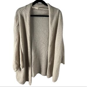 Vicolo Northland women’s ivory mohair blend open front knit cardigan